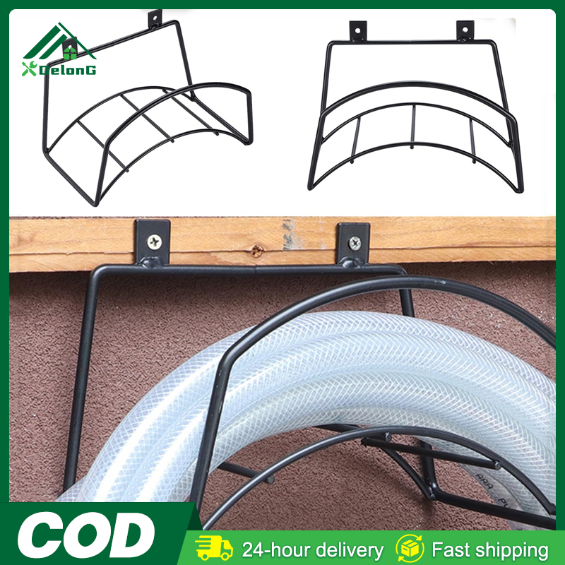 Garden Hose Rack Metal Hose Hanger Holder Storage Rack Organizer Water ...