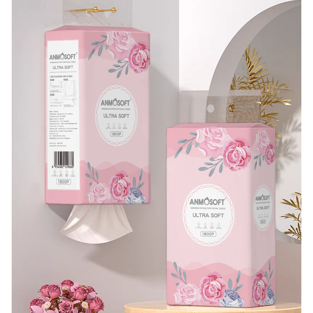 1280 Sheet Facial Tissue Bathroom Tissue Tissue Paper Wall Mounted ...