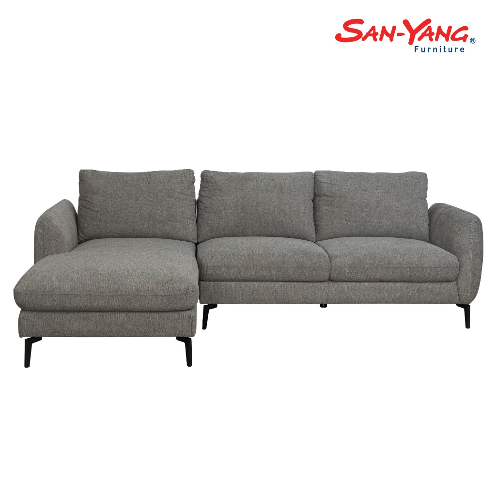 L-Shape Sofa Left Chaise Grey 205168 | Shopee Philippines