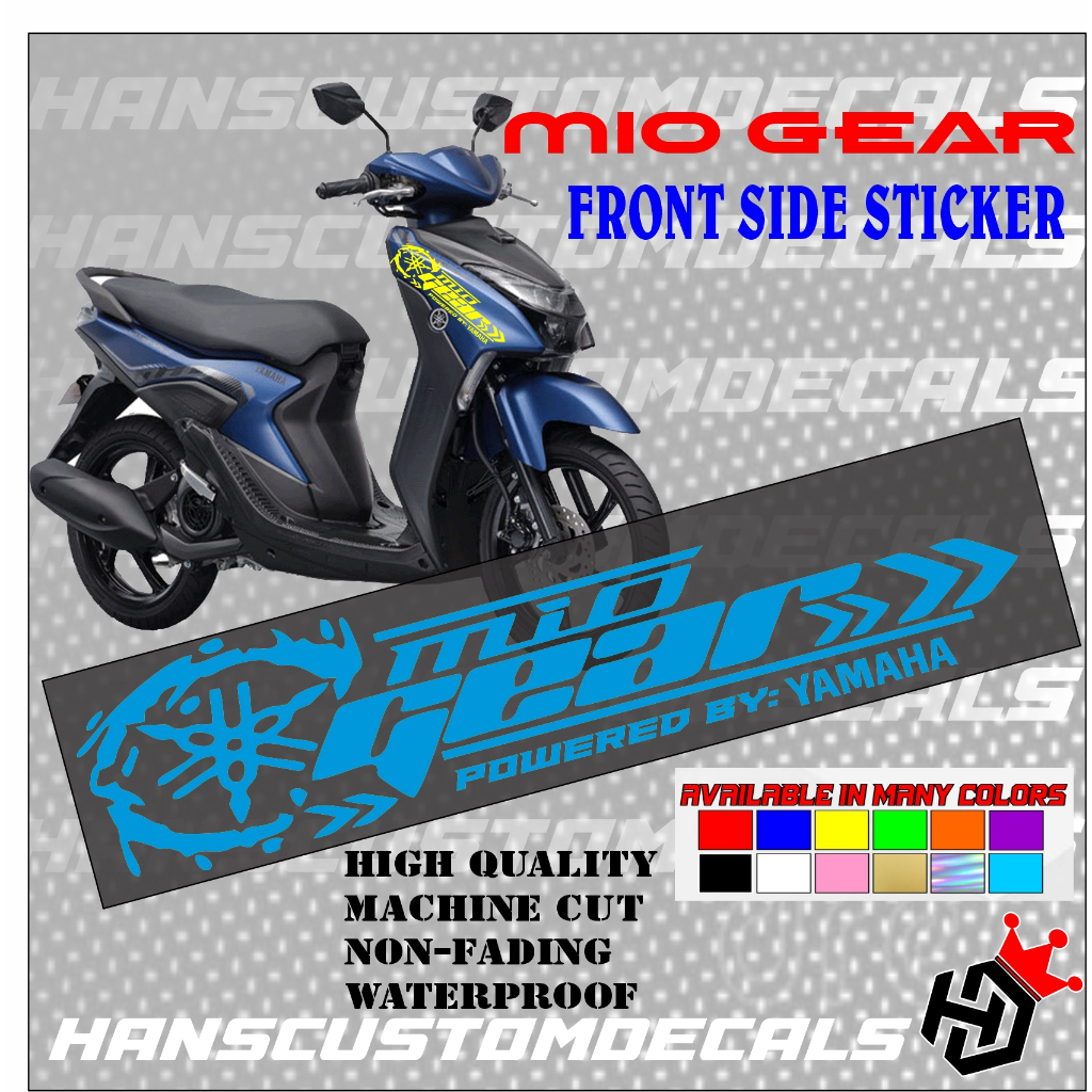 Mio Gear Front Side Sticker Design 1 | Shopee Philippines