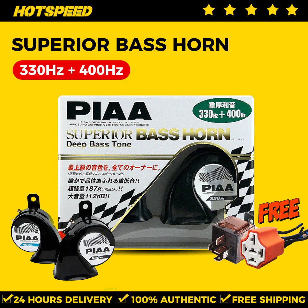 HOTSPEED PIAA Superior Bass Horn Japan Original Horn for Motorcycle ...