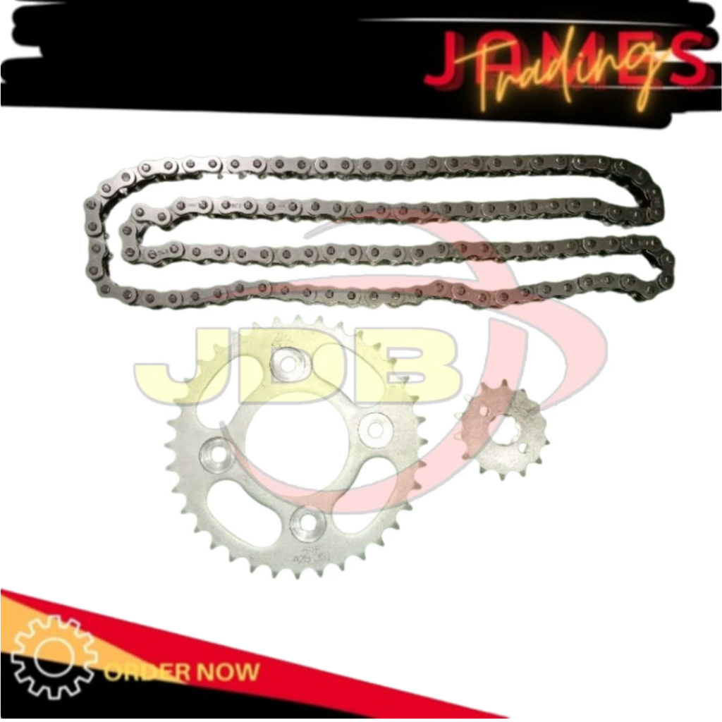 Motorcycle Chain set XRM/wave 125/wave 100 36T-14T-110L (kmn) | Shopee ...