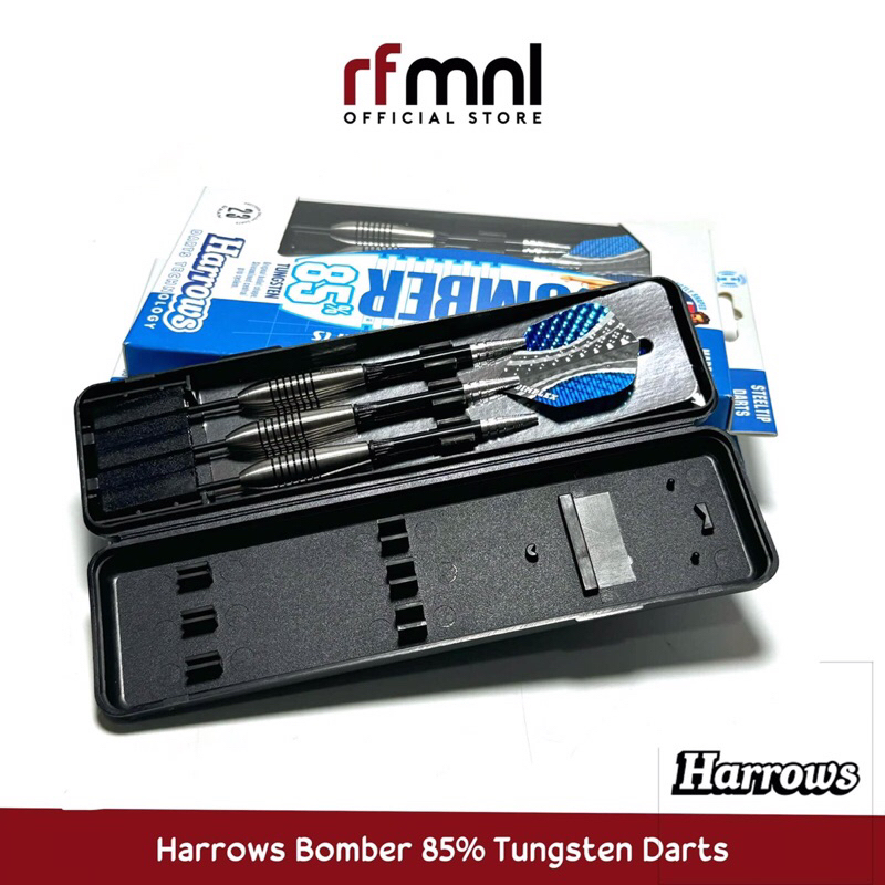 Harrows Fire Bomber Tungsten Darts Set 23g/25g/27g - 20 Delige Bundel Met Extra Flights