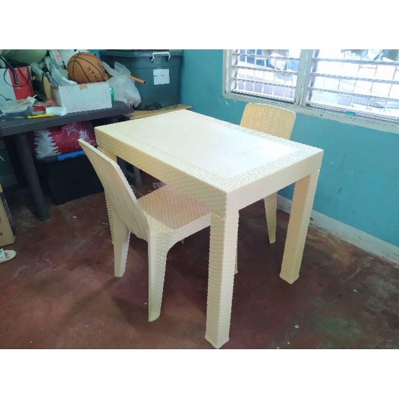 Table And Chairs(Rattan Dining Set) Shopee Philippines