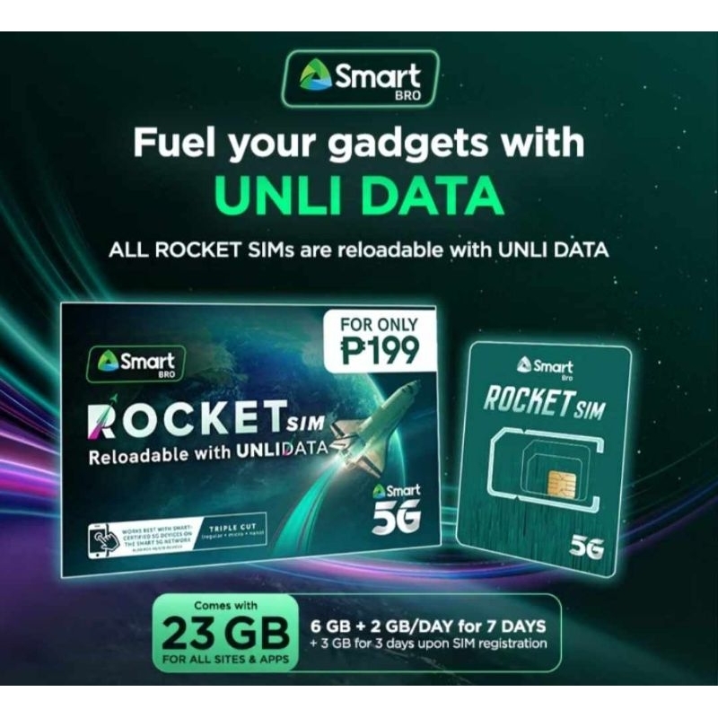 Shop smart rocket sim for Sale on Shopee Philippines