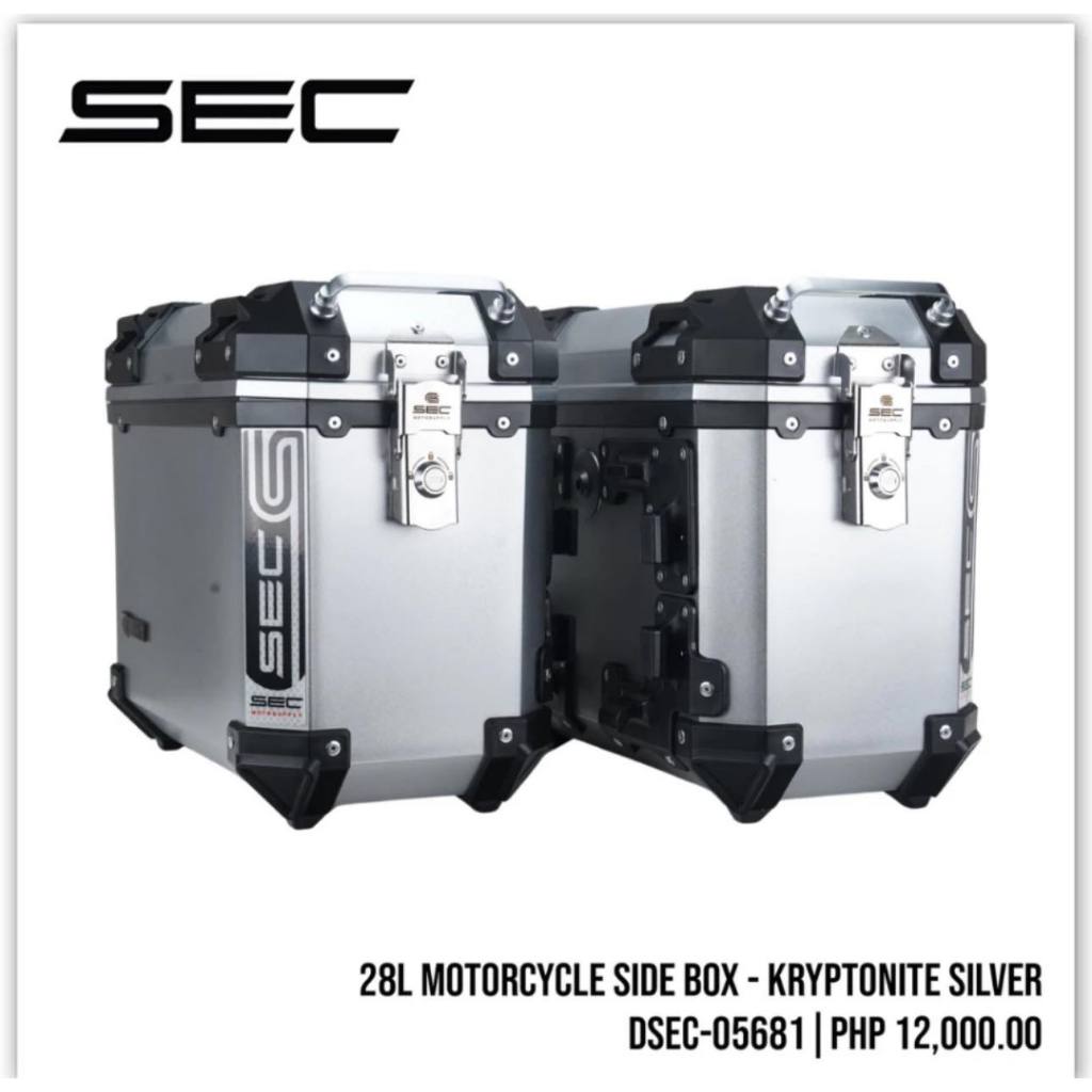 SEC KRYPTONITE SIDE PANNIERS 28L HARD PLASTIC SIDE BOX | Shopee Philippines