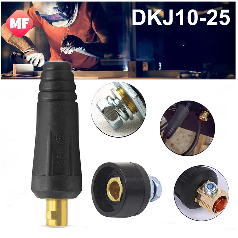 DKJ10-25 welding machine socket plug Electric welder quick insert quick ...