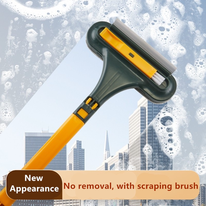 Window Screen Cleaner Brush With Long Handle DoubleSided Brush