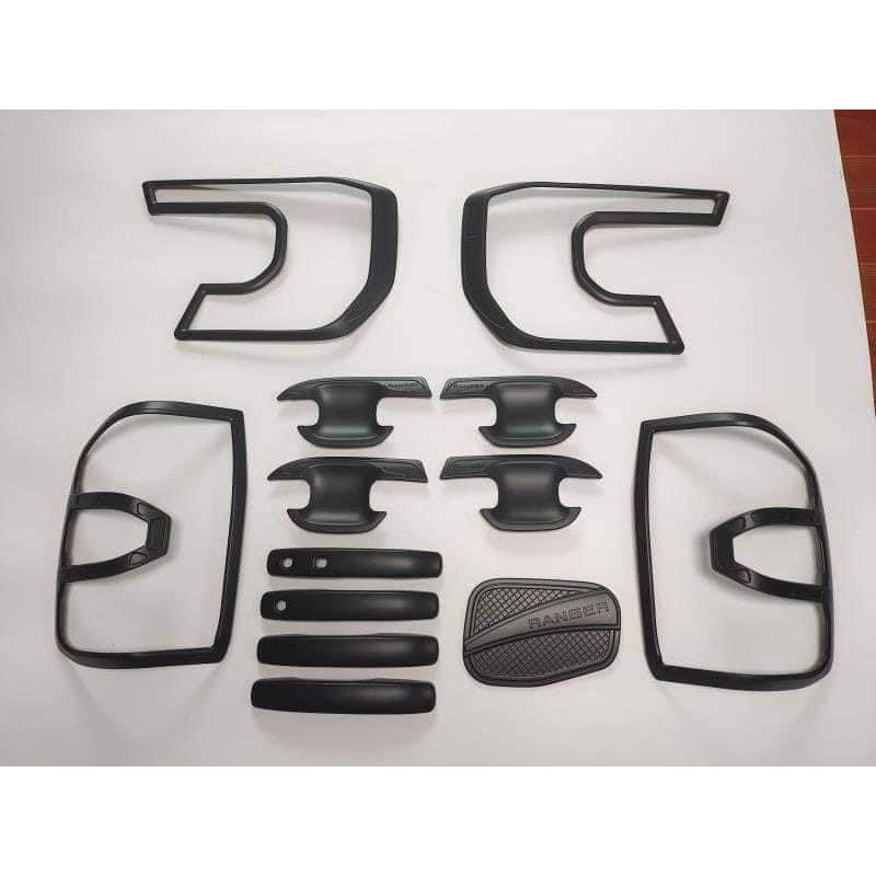 Genuine Ford Ranger Wildtrack 2022> Front Light Garnish, Gloss Black FD2123 main image 1