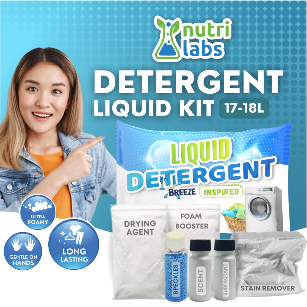 Nutrilabs Premium DIY Liquid Detergent Kit 17 Liters Yield Laundry Soap