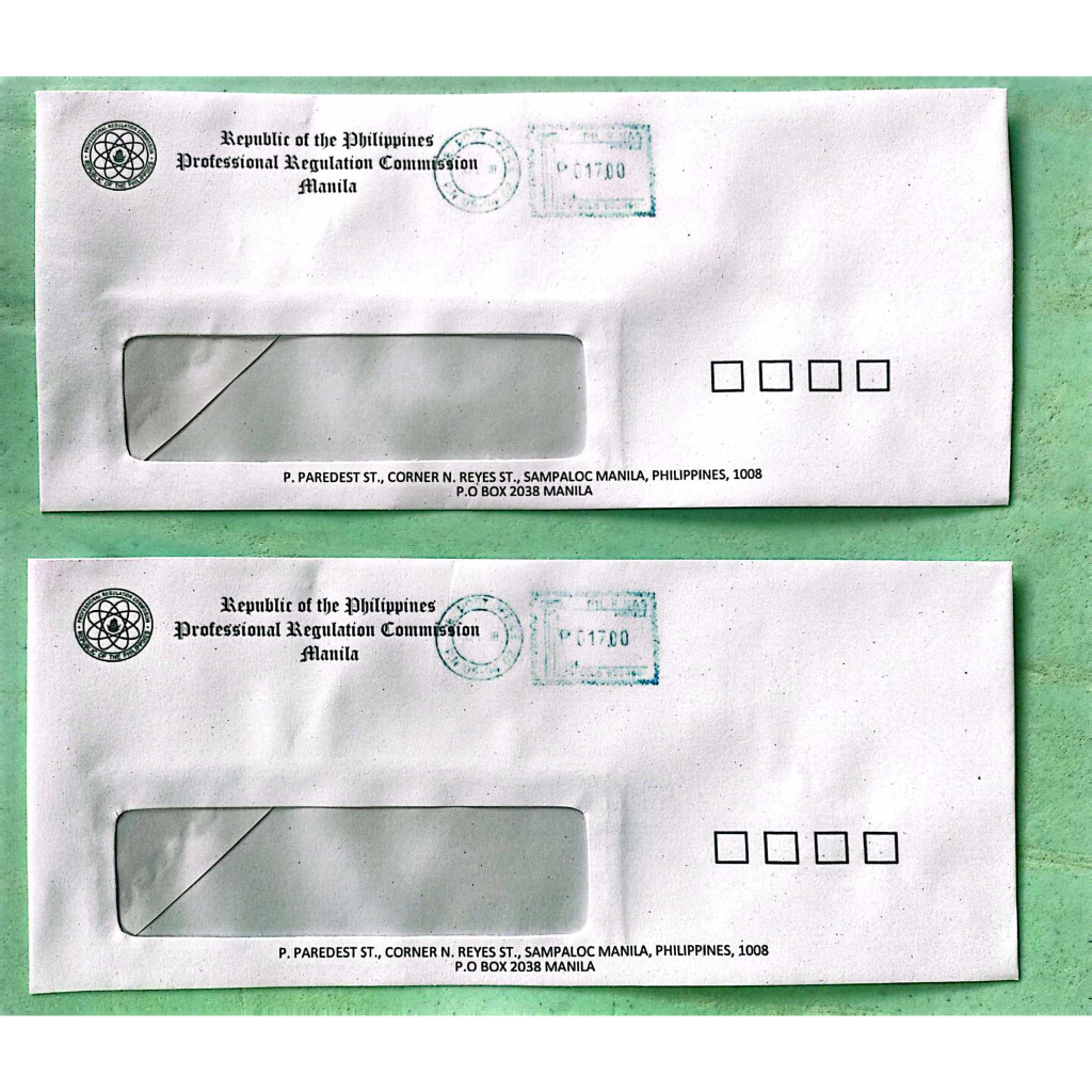 NEW PRC METERED STAMP WINDOW MAILING ENVELOPE | Shopee Philippines