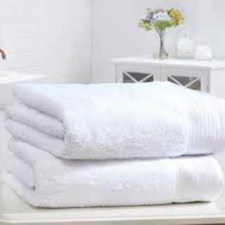 Purely Indulgent 100% Hygrocotton Bath Towels White - Set of 5