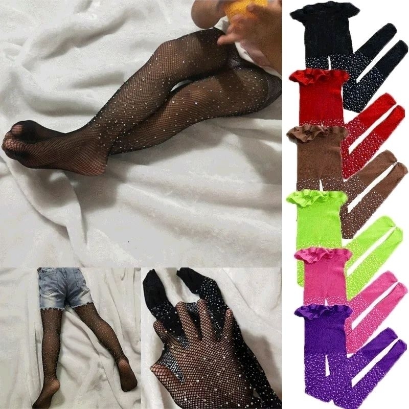 Toddler Kids Girls Children Mesh Fishnet Net Tights Pattern Pantyhose ...