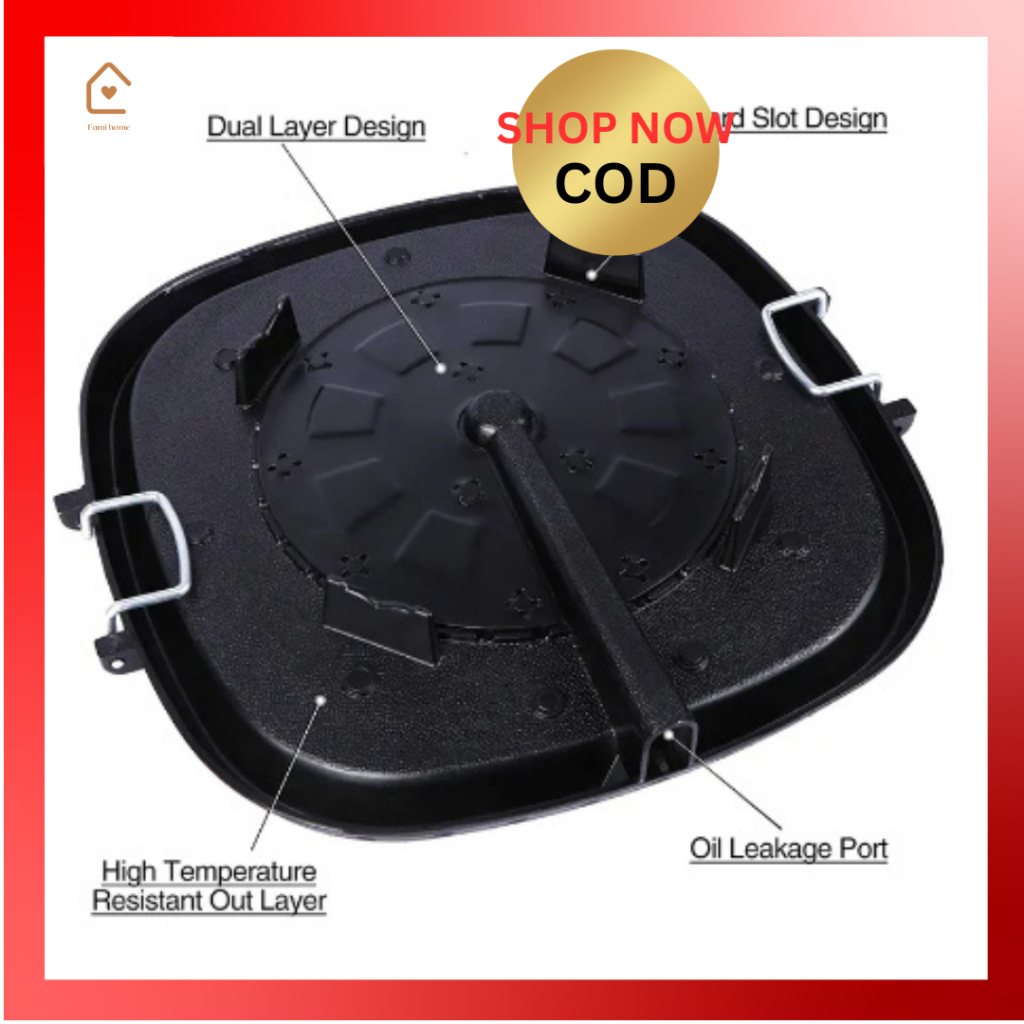 Fami Home Korean Samgyeopsal Samgyupsal Stove Top Grill Pan Shopee