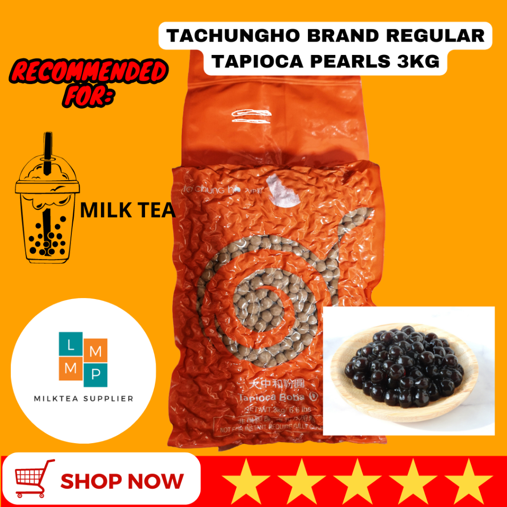 Tachungho Tapioca Black Pearl Regular TCH Tapioca Pearl Sago Pearl
