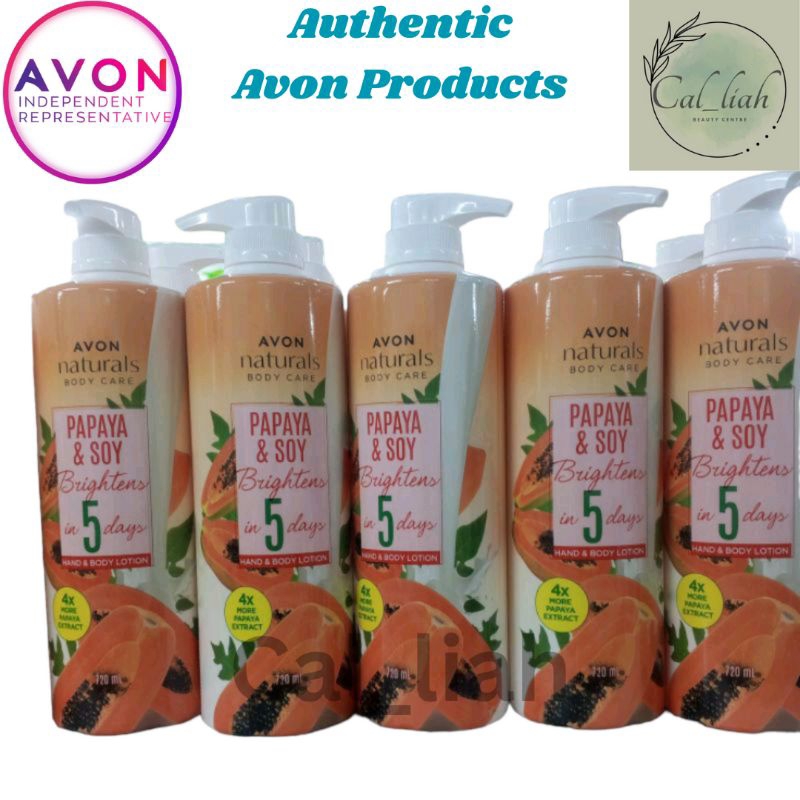 Avon Papaya And Soy Milk Whitening Lotion 720ml750ml Shopee Philippines