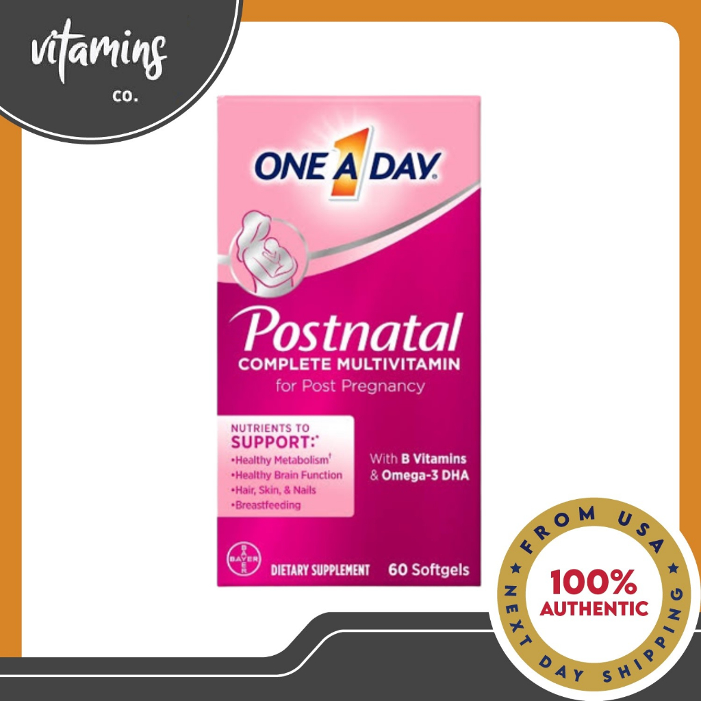 One A Day Postnatal Complete Multivitamin with B Vitamins and Omega3
