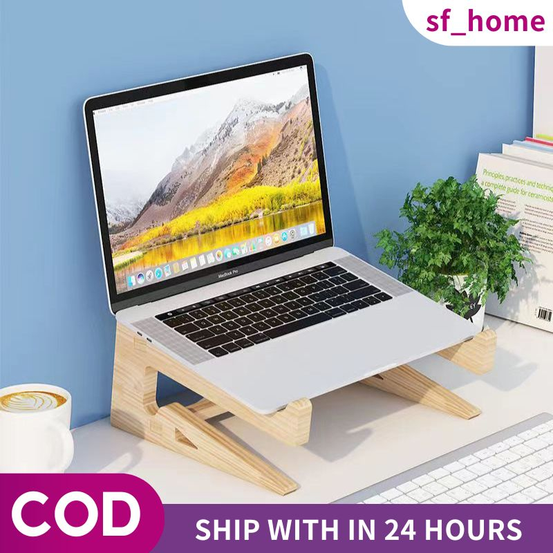 Wood stand wooden laptop stand elevated stand computer heat dissipation