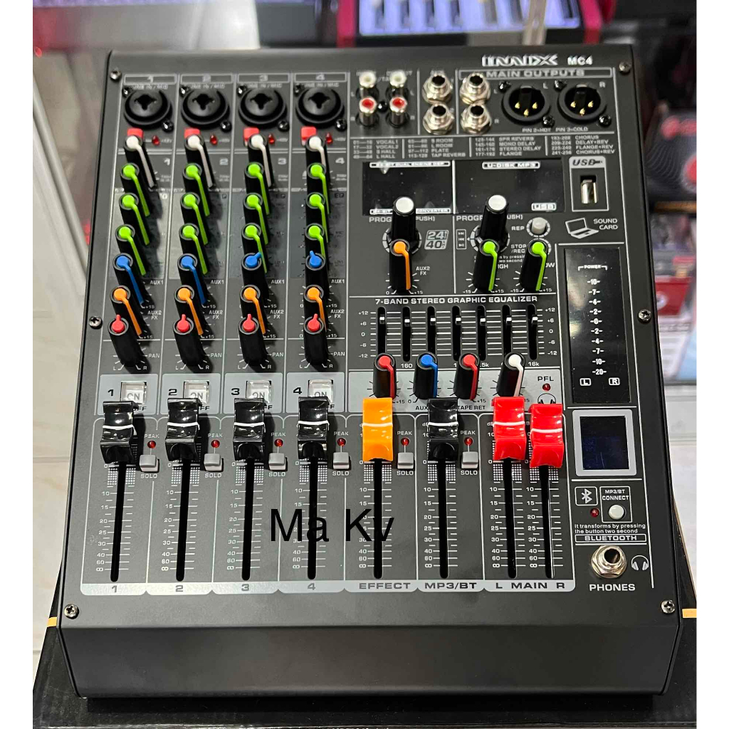 IMIX MC-4 Professional 4 Channel Mixing Console with 256 DSP Effects ...
