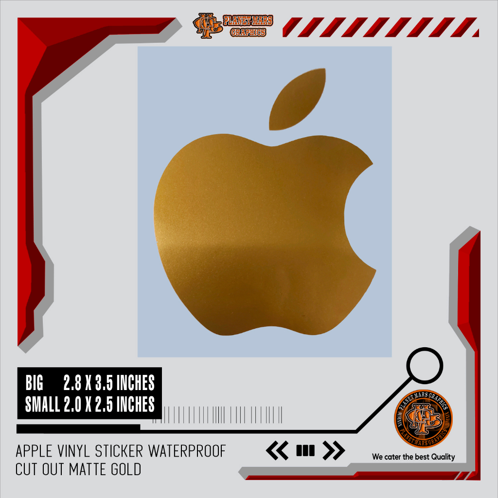 Apple Vinyl Sticker Waterproof | Shopee Philippines