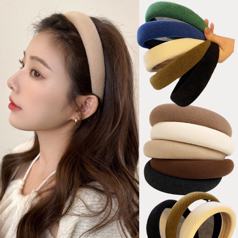 Korean Style Net Red Wide Brimmed Sponge Headband Headband For Fashion