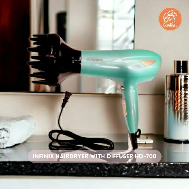 Infinix Professional Hair Dryer With Hair Diffuser | Shopee Philippines