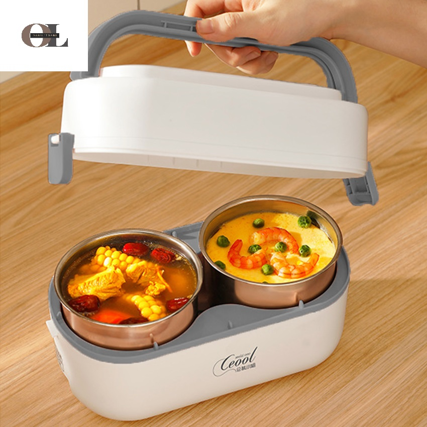 Electric Lunch Box Food Warmer Heater with Insulation Portable Bento