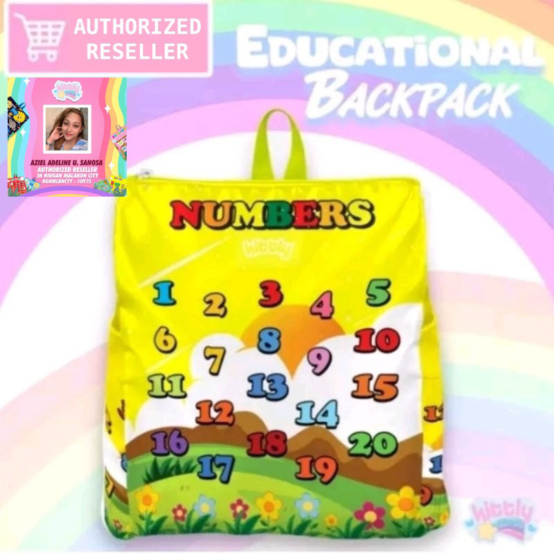 Kittly Educational Backpack NUMBERS edition Shopee Philippines
