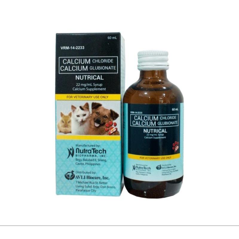 NUTRICAL Calcium Supplement for Dogs and Cat 120ml with Free Syringe ...