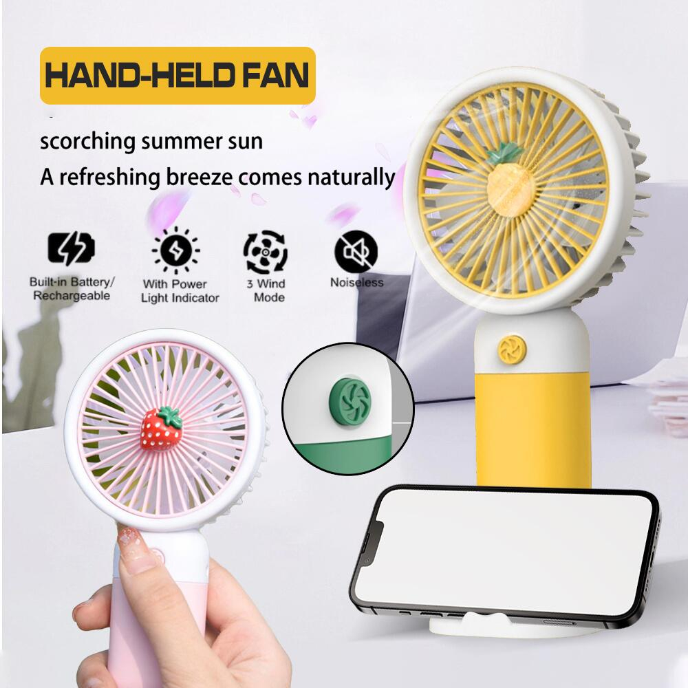 Small Fan Handheld Mini Portable Electric Fan Rechargeable USB Charging