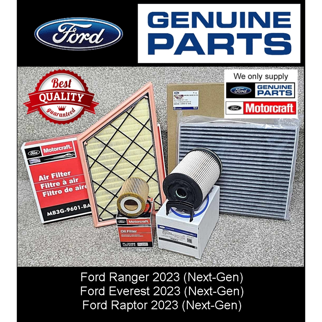 Filter Set Ford Ranger 2023 (Next-Gen) / Ford Everest 2023 (Next-Gen ...
