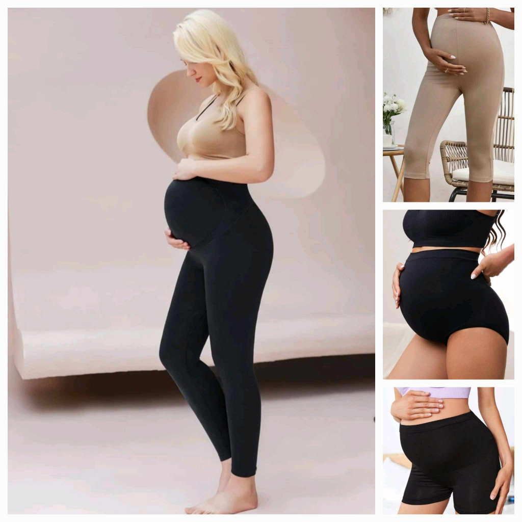 dawn Maternity Pregnancy Wear Leggings Capri Tokong Shorts for Pregnant ...