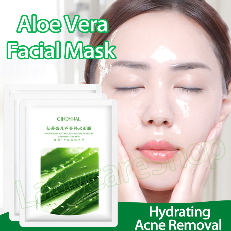 Facial Mask Skin Care Aloe Vera Hydrating Mask Acne Removal Plant