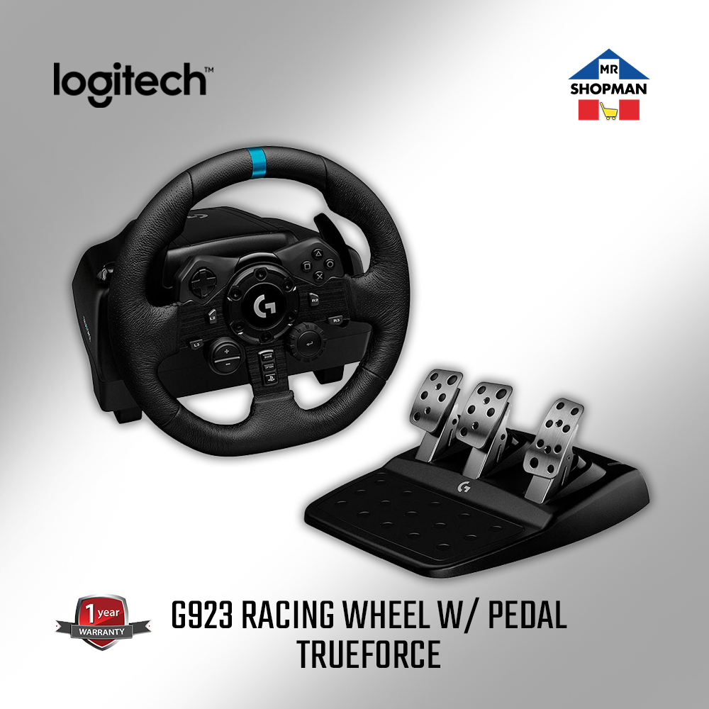 Logitech G923 Trueforce Racing Wheel and Pedal Playstation / PC ...