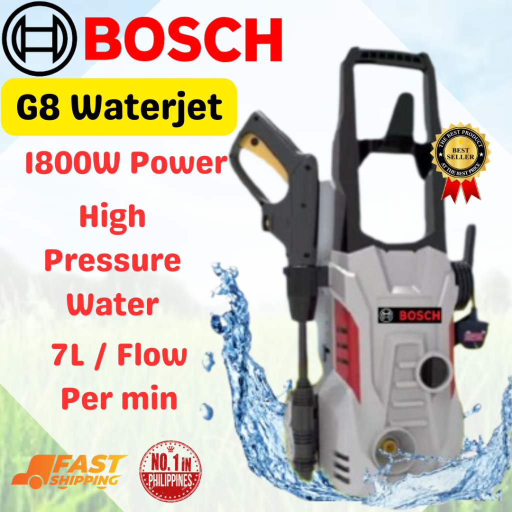 Bosch G8 Turbo Waterjet Super Power Portable High Pressure Cleaner