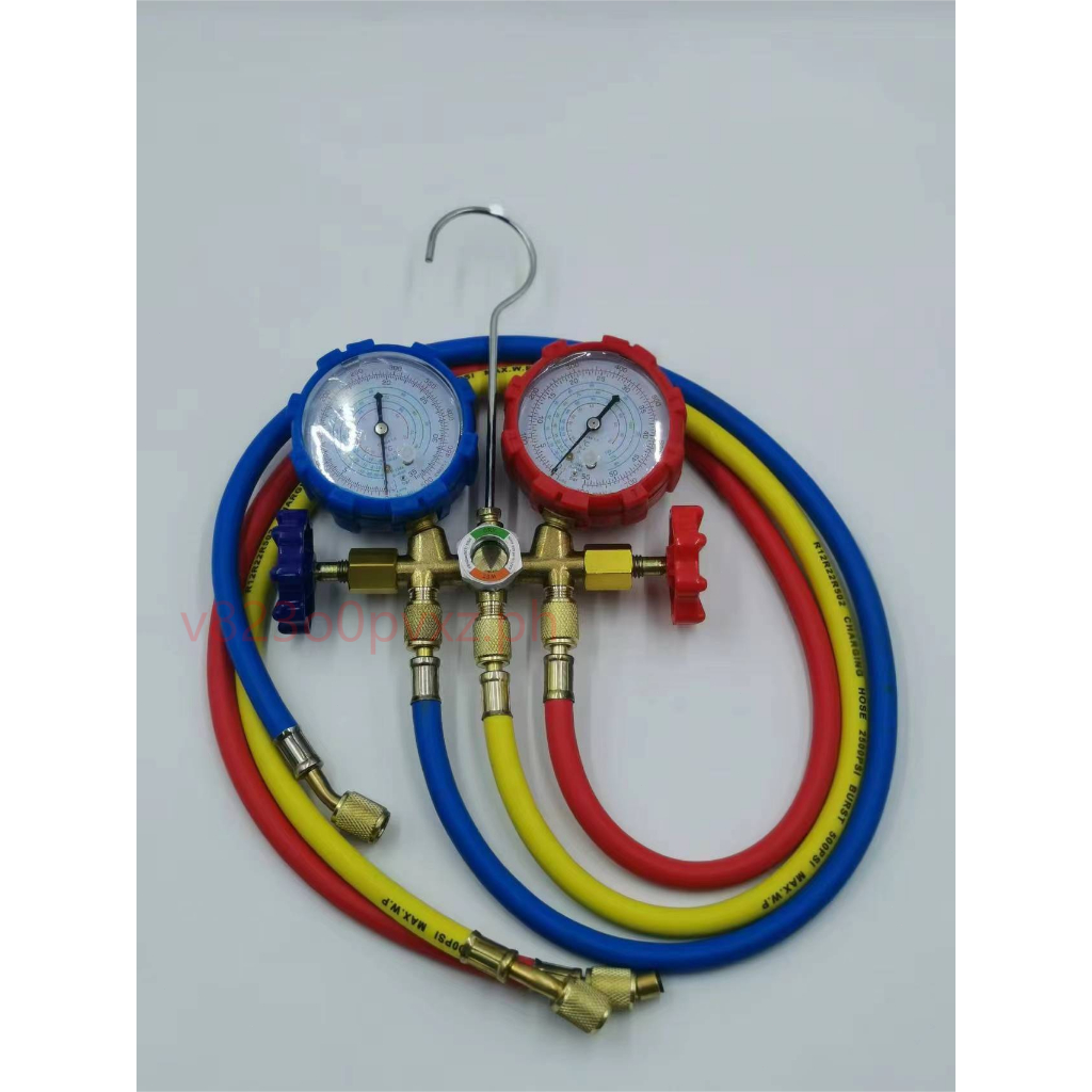 Aircon Manifold Gauge Freon Pressure Gauge AC Manifold Gauge SetR134A