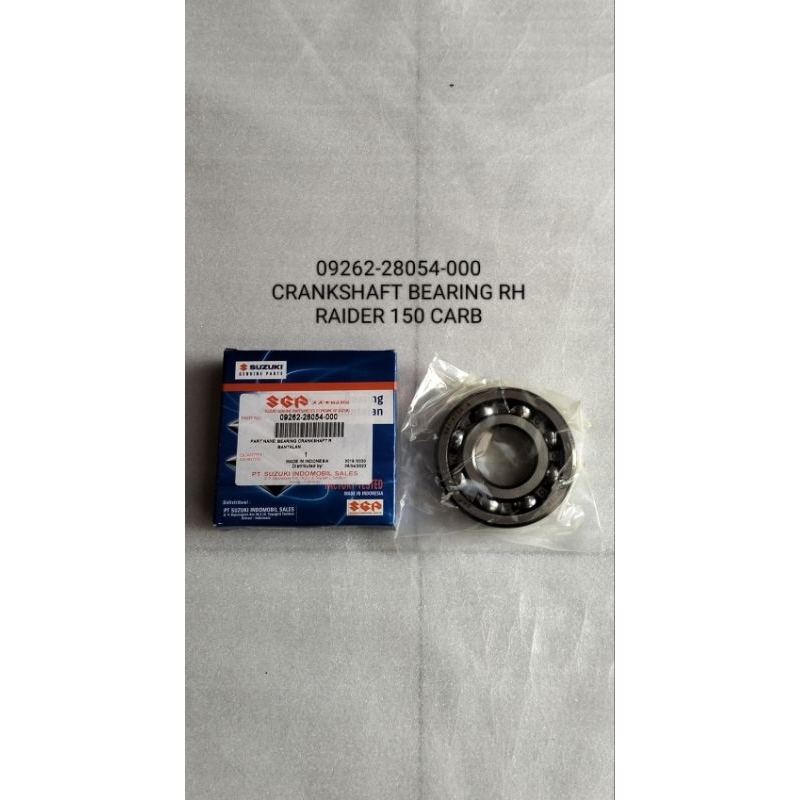 SGP CRANKSHAFT BEARING RH FOR RAIDER 150 CARB Shopee Philippines