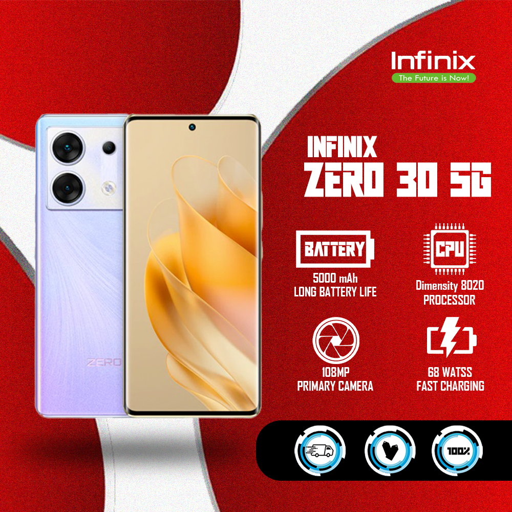 Infinix Zero 30 5G 12GB RAM 256GB ROM Dimensity 8020 144Hz 6.67