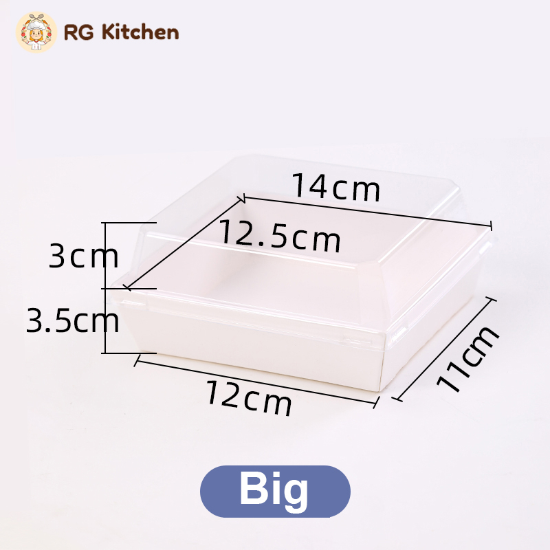 Big Kraft Sushi Tray Sandwich Box with Lid Pastry Dessert Box Donut Box ...