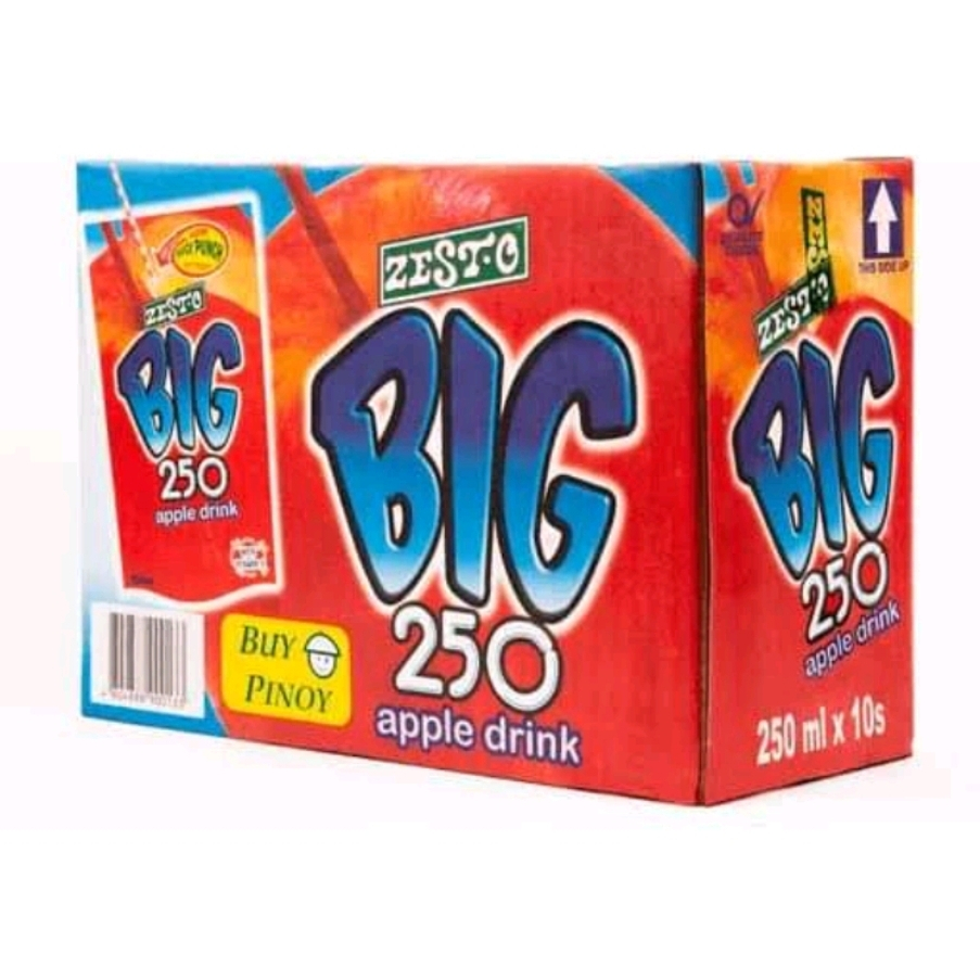 Zesto Big 250 Apple Drink (250ml x 10 packs) Shopee Philippines
