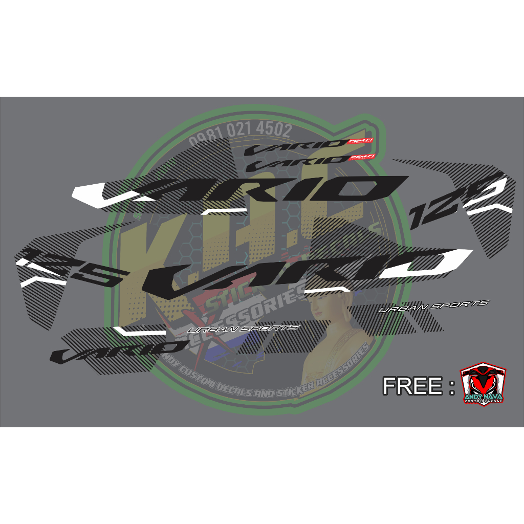 Honda Click 125i V3 Vario New Decals Sticker 2023 2022 | Shopee Philippines