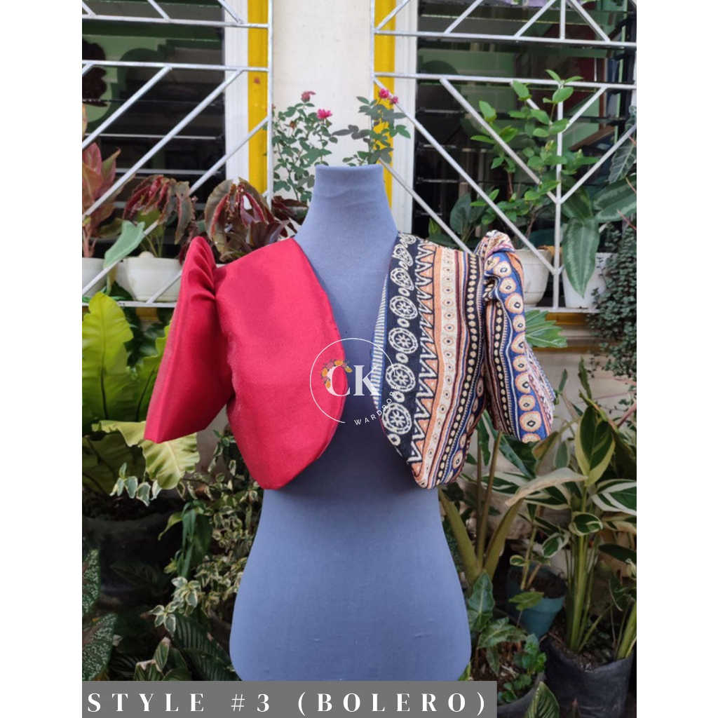 'Carlota' Bolero Filipiniana Sleeves (Purple)