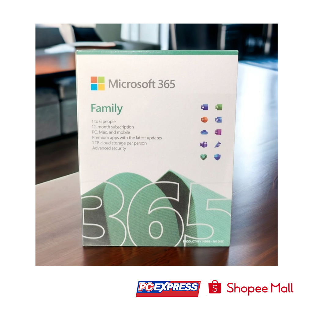 Microsoft Office 365 Family English Apac Em 1 Year Subscription ...