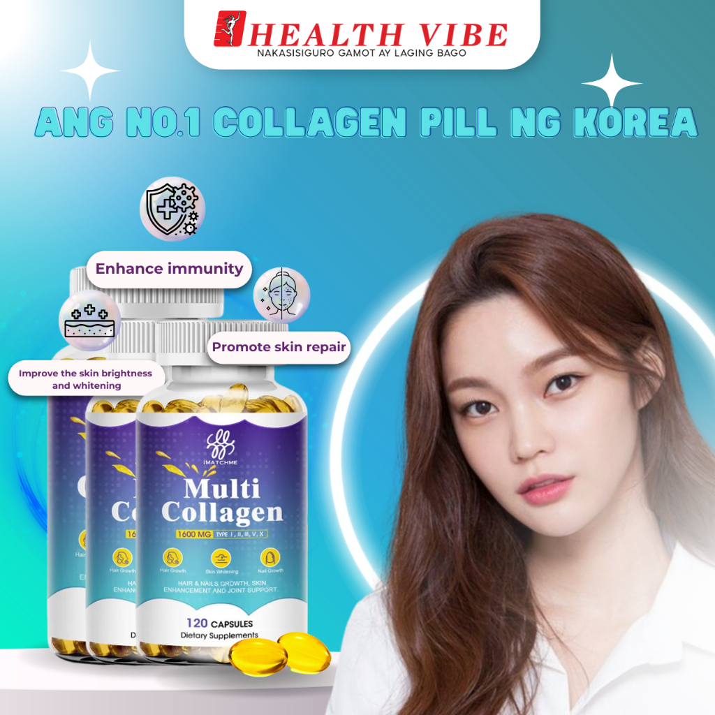 Set of 3iMATCHME Multi Collagen caps Glutathione collagen I - X ...