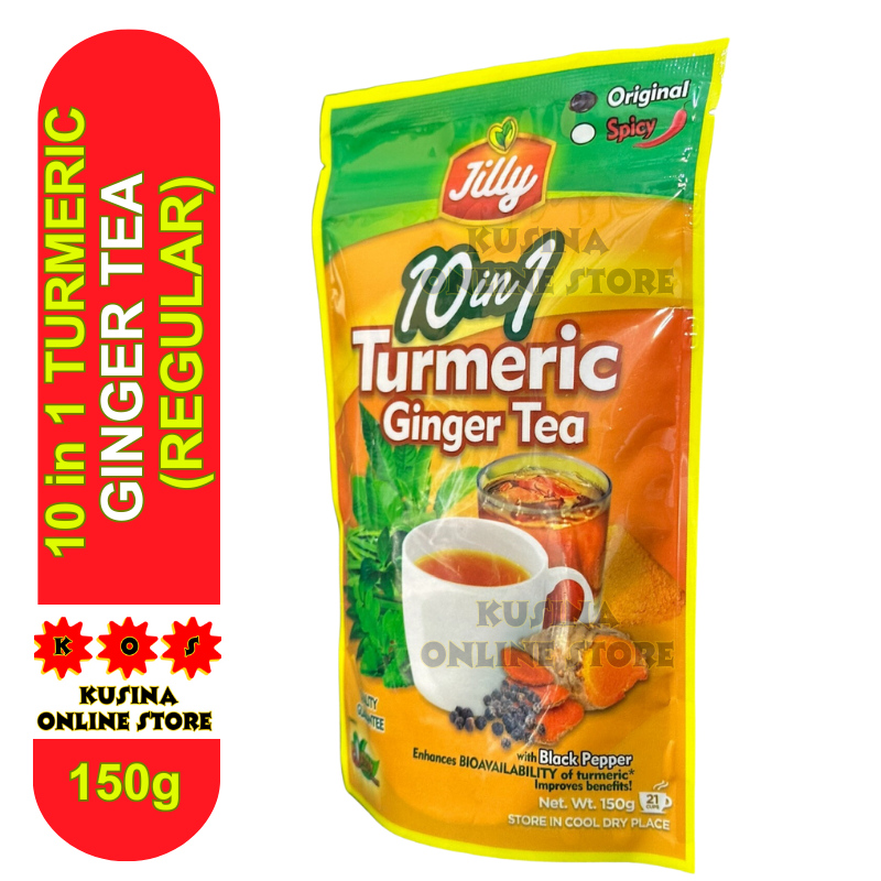 KOS 10 IN 1 TURMERIC GINGER TEA POWDER REGULAR 150G Shopee Philippines