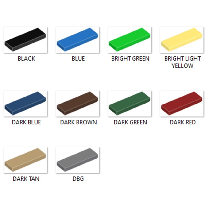 LEGO Parts: Tile 1x3 (5 pieces per pack) | Shopee Philippines