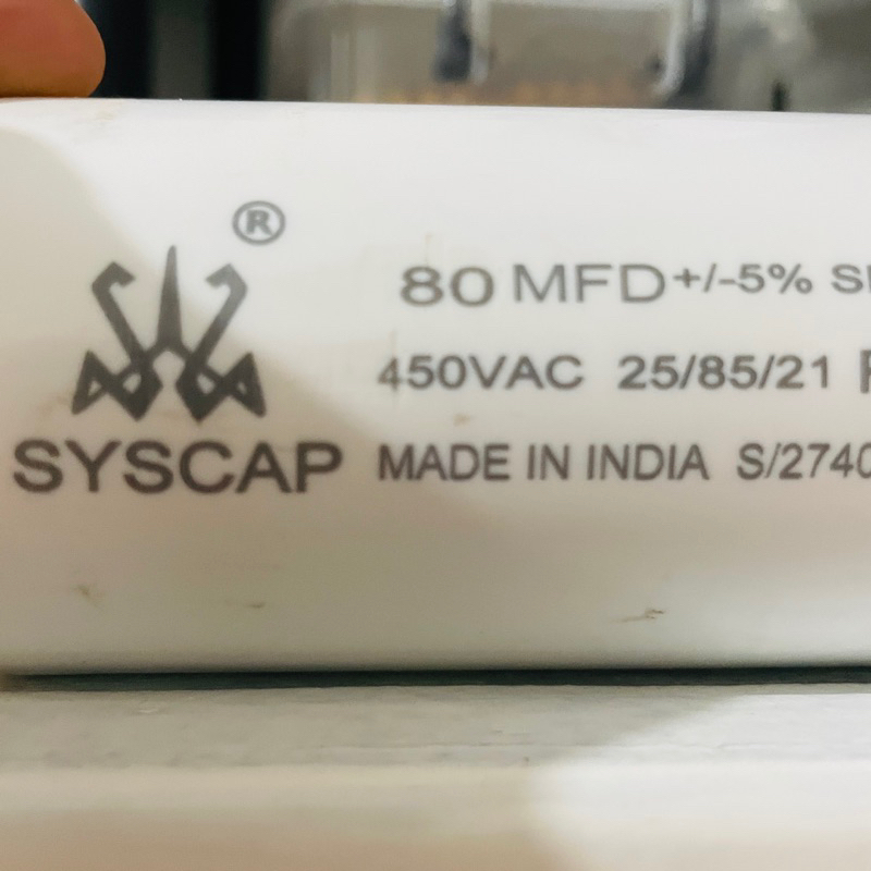 Syscap 80 uF 450V Starting or Running Capacitor | Wsk | Shopee Philippines