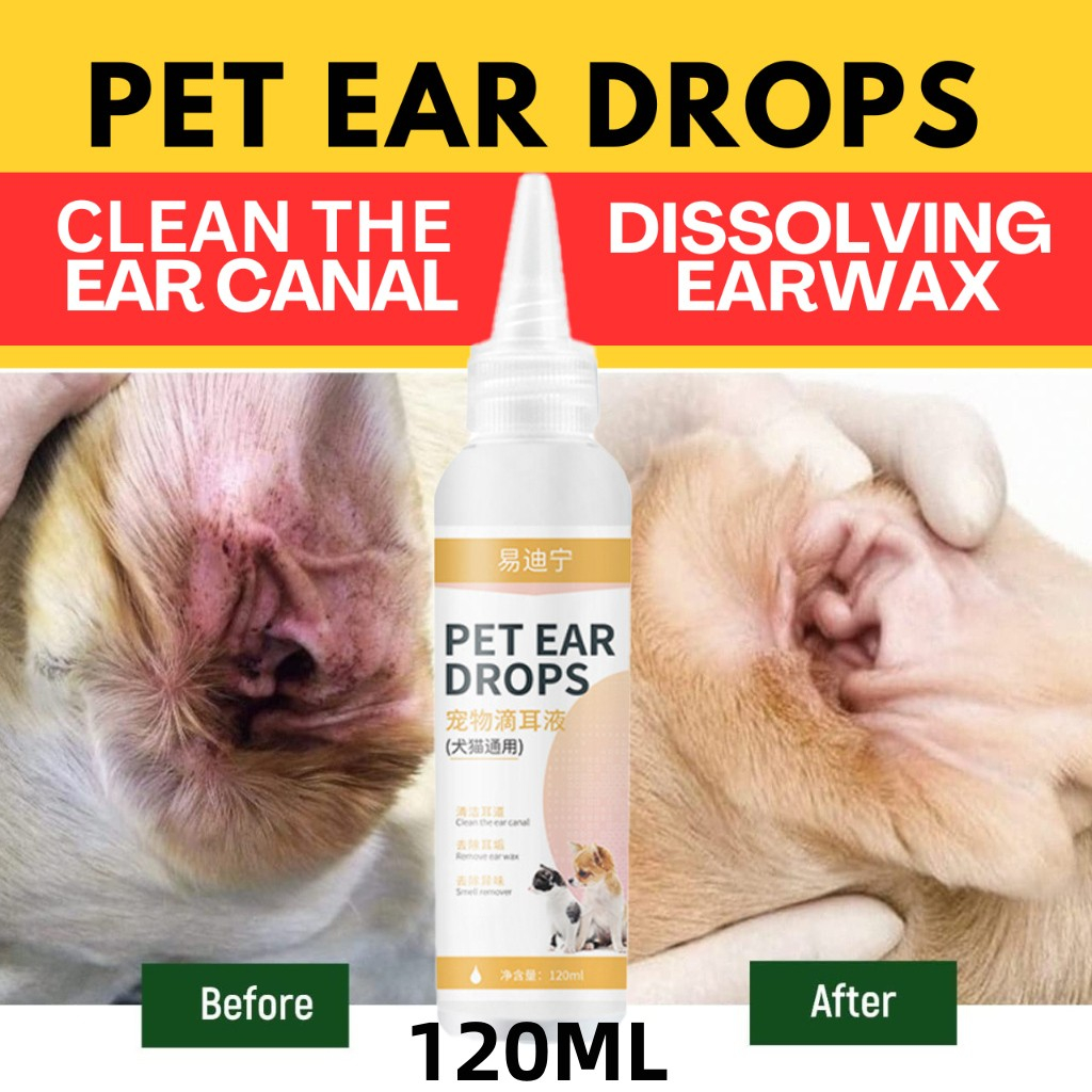 Dog Ear Drop For Infection Dog Ear Cleaner Cat Ear Cleaner Earmites For