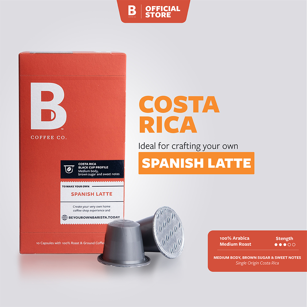 B Coffee Co. Costa Rica Spanish Latte Coffee Capsules 10 Pack | Shopee ...