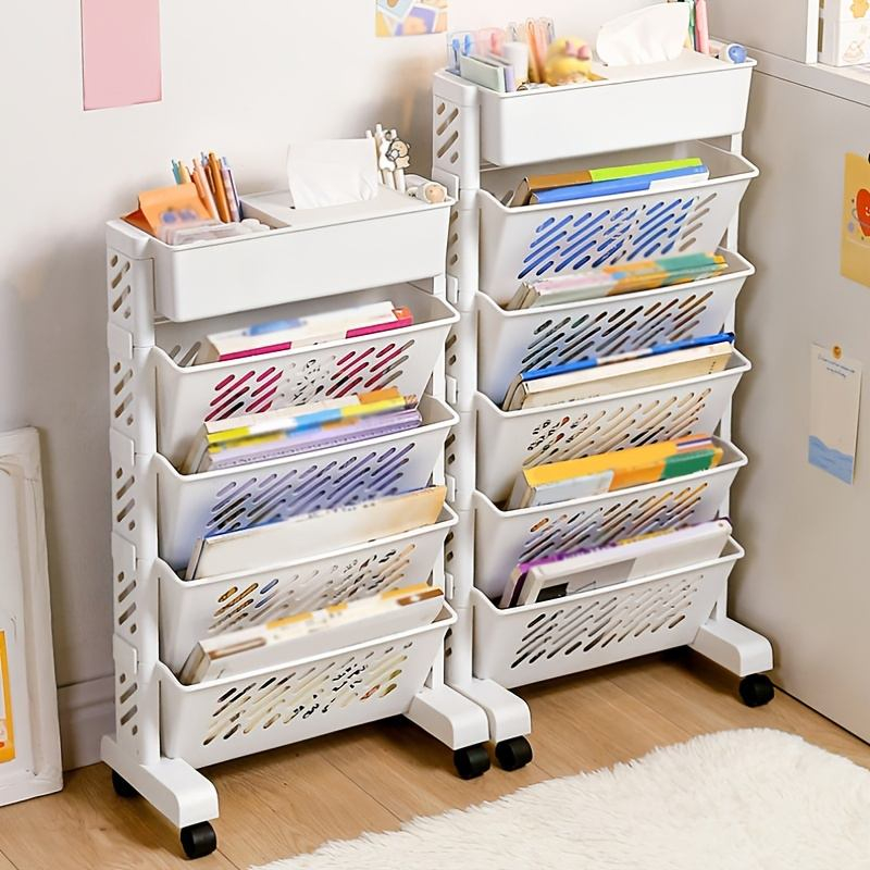 5/6 Layers Bookshelf Storage Multifunctional Student Storage Rack ...